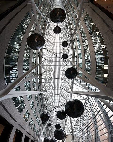 Allen Lambert Galleria Brookfield Place Toronto, Canada Architecture, Calatrava Architecture, Toronto Architecture, Brookfield Place, Timber Buildings, Creativity Art, Santiago Calatrava, Modern Architects