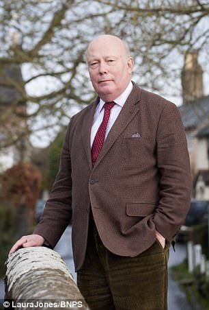 Julian Fellowes, pictured, said it is far more important to be beautiful than brainy Beauty And Brains, Julian Fellowes, Event Hosting, Charity Event, Be Beautiful, Stylish Men, Writers, Suit Jacket, Beauty