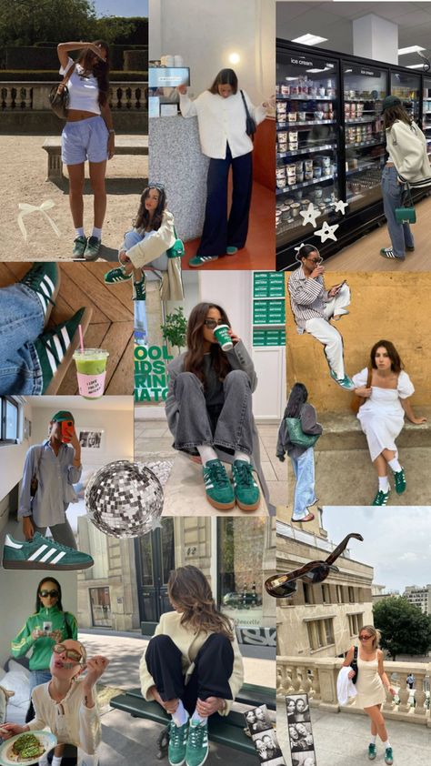 green adidas Green Adidas Shoes Outfit, Addidas Shoes Outfits, Green Adidas Shoes, Christian Outfits Modesty, Green Shoes Outfit, Adidas Outfit Women, Adidas Outfit Shoes, Green Adidas, Fashion Days