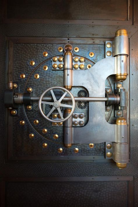 Bank Vault Door, Steampunk Door, Steampunk Background, Millionaire Homes, Antique Safe, Bank Vault, Luxury Safe, Bank Safe, Safe Door