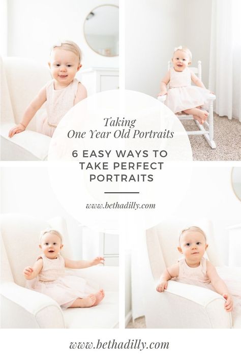 One Year Old Portraits, One Year Old Gifts, Dramatic Play Ideas, One Year Old Birthday, First Year Photos, Gifts Photography, Old Portraits, Birthday Activities, Toddler Photography