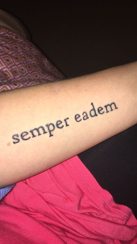 Semper Eadem  Be always one. One of Elizabeth I’s mottos. Tranquil equanimity regardless of person or circumstance. Elizabeth I, Tumblr Quotes, Tattoo Quotes, Tattoo Designs, Meant To Be, Tattoos, Quotes, Quick Saves