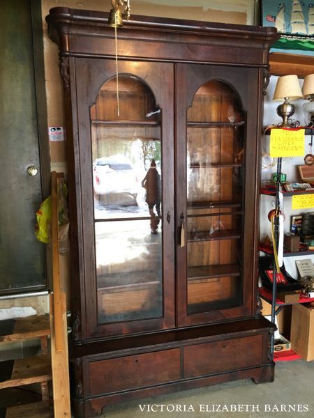 Using salvaged and repurposed materials for the kitchen remodel in our old Victorian house! This antique glass front bookcase is going to double as cabinetry and a pantry! See the entire kitchen project… we are repurposing some really beautiful furniture! Using Antique Furniture For Kitchen Cabinets, Old Furniture In Kitchen, Furniture Used As Kitchen Cabinets, Kitchen Cabinets From Furniture, Furniture In The Kitchen, Antique Furniture In Kitchen, Antique Armoire In Kitchen, Antique Cupboard In Kitchen, Kitchen Cabinets Made From Old Furniture