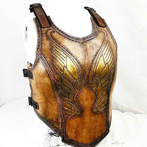 Female leather chest plate.  www.benchmarkleatherworks.com Armour Chest Plate, Lady Armor, Picture Mood, Shield Armor, Photos Of Products, Chest Plate, Costume Armour, Monster Costumes, Leather Armor