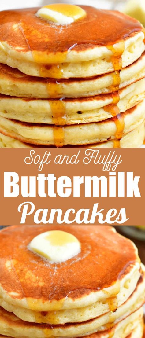 Yummy Pancakes Recipe, Butter Milk Pancakes Fluffy, Homemade Buttermilk Pancakes Fluffy, Fluffy Diner Pancakes, Thick And Fluffy Pancakes, Home Made Buttermilk Pancakes, Butter Milk Pancake Recipe, Buttermilk Pancake Recipe Easy, Homemade Buttermilk Pancake Recipe