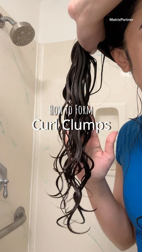 Suman | Wavy Hair Tips | #MatrixPartner how to get the JUICIEST curl clumps using the @matrix A Curl Can Dream collection! Many people forget that water is one of… | Instagram Matrix Curl Can Dream, How To Make Hair Wavy Naturally, Curl Clumping Tips, Curl Training Wavy Hair, Curl Clumps, Wavy Hair Tips, Moisturizing Cream, The Matrix, Styling Products