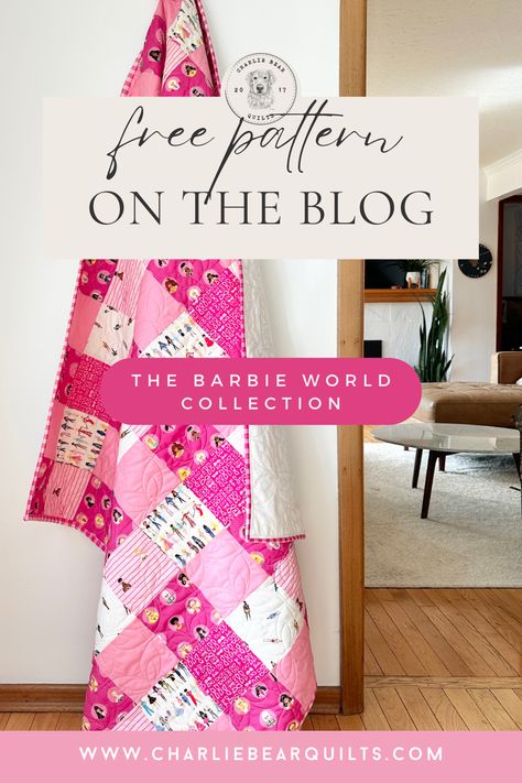 Barbie Quilt Pattern, Barbie Quilt Ideas, Barbie Quilt, Perfect Binding, Big Things, Lap Quilt, Patchwork Patterns, Weave Style, Quilting Crafts