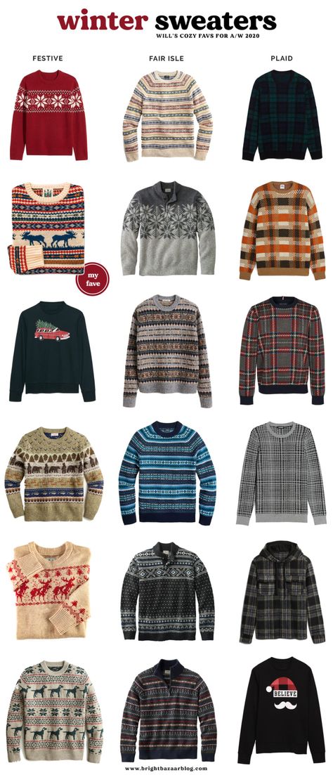 Holiday Sweatshirts, Men's Sweaters, Sweater For Men, Single Breasted Coat, Stylish Sweaters, Holiday Sweatshirt, Sweater Christmas, Winter Sweater, Fair Isle Sweater