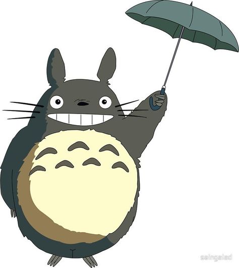 Totoro With Umbrella, Totoro Umbrella, Totoro Characters, Totoro Party, Ra Themes, Minion Gif, Geek Diy, Studio Ghibli Art, Astro Boy