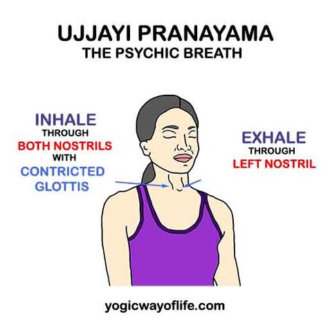 Ujjayi Pranayama - The Psychic Breath Brahmari Pranayama, Ujjayi Pranayama, Ujjayi Breath, Yoga Pranayama, Sudarshan Kriya, Pranayama Techniques, Yoga Teacher Resources, Pranayama Breathing, Pranayama Yoga