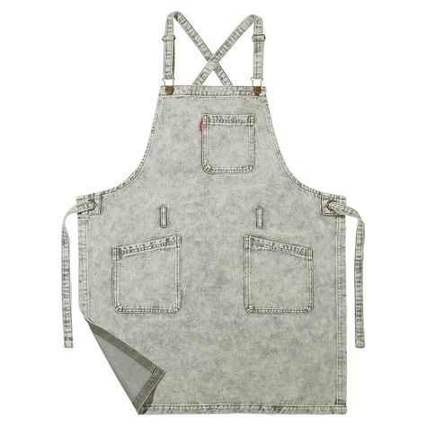 PRICES MAY VARY. 1. PROFESSIONAL QUALITY - Denim apron is made from 100% soft cotton, thick top and bottom hems for strength and structure. Use retro metal rings and hooks, durable. 2. ADJUSTABLE CROSS SHOULDER STRAP TO FIT - You can adjust the length of shoulder strap to fit you, soft and comfortable wear. A quick release hardware buckle fastener. 3. TOOL POCKETS - Multi stitched tool pockets in the front. Practical to put your cell phone, pencil, notebook, etc. Convenient for you to store gadgets. 4. BROAD USE - For professional and commercial use. Barber apron, hair stylist apron, salon apron, painters apron, painting apron, stylist apron, laundry apron, grilling apron, barbecue apron, bbq apron, kitchen apron, chef apron, server apron, waiter's apron, waitress apron, restaurant apron, Painters Apron, Phone Pencil, Hair Stylist Apron, Men Cooking, Gardening Painting, Salon Apron, Butcher Apron, Hairstylist Apron, Grilling Apron