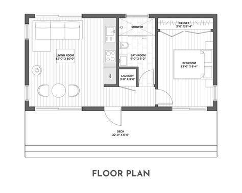 Small Guest House Ideas Cottage, Best Tiny House Designs Luxe, 16x32 Cabin Floor Plans, Pool House Apartment Floor Plans, 16 X 32 Floor Plans Tiny House, Pool Guest House Ideas, Mobile House Plans, Small Casitas Guest House, Casitas Guest House Floor Plans