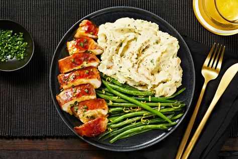 Chive Mashed Potatoes, Chicken With Mashed Potatoes, Prosciutto Wrapped Chicken, Fresh Recipe, Ham Potato, Prosciutto Wrapped, Pan Sauce, Hello Fresh Recipes, With Mashed Potatoes