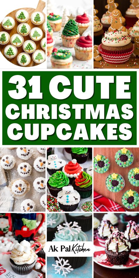 Christmas cupcakes are a festive and fun addition to your holiday desserts. From creative Christmas cupcake decorations to easy holiday desserts, these Christmas treats will impress your guests. Whether you’re looking for Christmas food ideas or themed holiday cupcakes, there’s something for everyone. Add holiday cheer with classic flavors like peppermint, gingerbread, and chocolate. These Christmas cupcake ideas are perfect for parties, family gatherings, and winter celebrations. Christmas Tree Lights Cupcakes, Christmas Pudding Cupcakes, Christmas Themed Cupcakes Kids, Festive Cupcakes Christmas, Cute Holiday Cupcakes, Christmas Muffins For Kids, Winter Cupcakes Ideas, Cupcake Cakes Christmas, Star Cupcakes Ideas