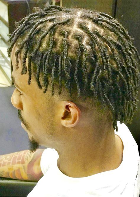 My Starter Dreadlocks Dread Mohawk Hairstyles Men, Mohawk Hairstyles Men Black, Starter Locs Short 4c Hair, Dreadlocks Mohawk, Starter Locs Short, Starter Dreadlocks, Hairstyles Men Black, Dreadlock Mohawk, Mohawk Dreads