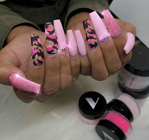 Camouflage Nails, Camo Nails, Black Nail, Hot Nails, Bling Nails, Dope Nails, Matte Nails, Nail Polishes, Gorgeous Nails