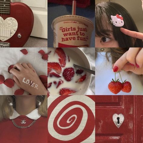 Red Theme Aesthetic, Red Highlights Instagram, Moodboard Red, Red Moodboard, Ig Icons Highlights Aesthetic, Relaxing Images, Cherry Red Color, Red Theme, Red Highlights