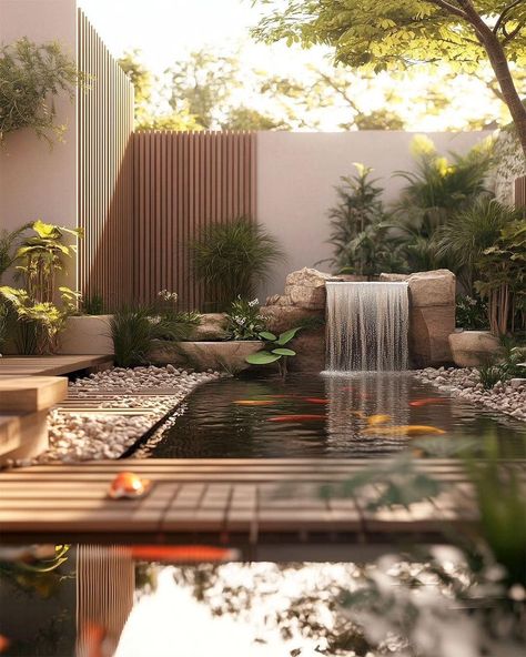 (20+) Facebook Courtyard Pond, Loft Cafe, Vacation Home, Around The World, Around The Worlds, Dream House, Cafe, Architecture, The World