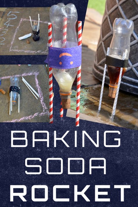 Baking Soda Rocket, Space Activities For Kids, Space Preschool, Science Experiments For Kids, Stem Ideas, Science Camp, Diy Science Experiments, Monday Funday, Summer Science