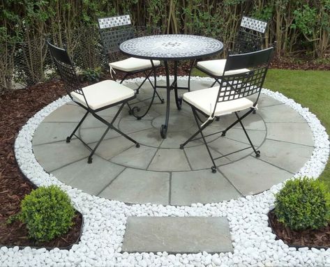 Circle Patio, Sandstone Patio, Garden Slabs, Natural Stone Paving, Interior Flooring, Garden Patios, Indian Sandstone, Circular Patio, Stone Paving