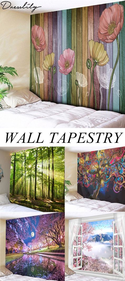 5+ Best Wall Tapestry Ideas For Your Room.Extra 12% off code:DL123 #dresslily #walltapestry Wall Tapestry Ideas, Ideas For Your Room, Tapestry Ideas, Cheap Wall Tapestries, Best Wall, Wall Decor Stickers, Wall Tapestries, New Wall, Best Ideas