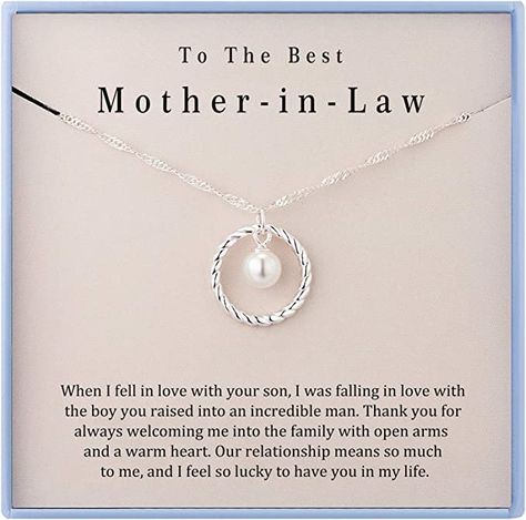 Mother in Law Necklace Mom Gifts Mother Daughter Necklace Sterling Silver Circle Necklaces for Mother in Law Gifts Christmas Holiday Jewelry In Law Gifts Christmas, Circle Necklaces, Law Necklace, Mother In Law Birthday, Mom In Law, Wedding Gifts For Parents, Mother Daughter Necklace, Necklace Mom, Wedding Gifts For Groom