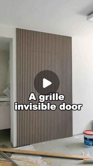 AleadTrendSolutions on Instagram: "Grille invisible door installation#wpc #wallpanels #wpcwallpanel #wpcwallcladding #flutedwallpanel #buildingmaterials #walldesign #renovation #deco #harmercoverings
#aleadtrend" Invisible Doors Ideas, Internal Door Design, Door Frame Design, Concealed Door, Invisible Doors, Tree Cottage, Home Design Interior, Secret Space, Hidden Rooms