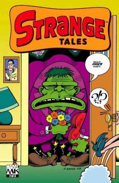 Strange Tales Vol. 6 # 2 by Peter Bagge Red Hulk, Strange Tales, Variant Covers, Marvel Series, Tv Characters, Comic Book Covers, Comic Covers, Hulk, Cover Art