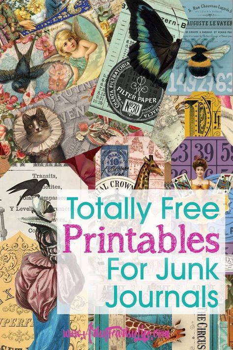 free junk journal printables Free Junk Journal Printables, Free Junk Journal, Journal Printables Free, Junk Journal Printables, Handmade Journals Diy, Printable Collage Sheet, Free Vintage Printables, Diy Journal Books, Magazine Collage