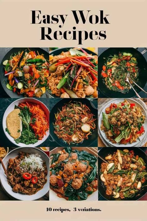 10 Easy Wok Recipes That Will Inspire Your Inner Chef Recipes With A Wok, Things To Make In A Wok, Wok Pan Recipes, Cast Iron Wok Recipes, Electric Wok Recipes, Wok Recipes Stir Fry, Easy Wok Recipes, Wok Cooking Recipes, Wok Recipes Easy