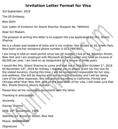 Sample invitation letter for visitor visa for sister, brother, parents etc. Read on and follow the sample invitation letter for visa application. Invitation Letter For Visa, Prenup Agreement, Fiance Visa, Sample Invitation, Formal Letter, A Formal Letter, Invitation Letter, Letter Of Intent, Visa Application