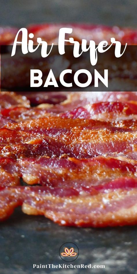 strips of bacon arranged together Bacon In The Air Fryer, Air Fry Bacon, Instant Pot Air Fryer, Making Bacon, Air Fryer Bacon, Perfect Bacon, Make Bacon, Frozen Hashbrowns, Breakfast Meat