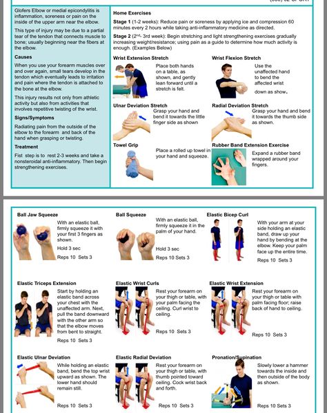 Golfer's Elbow Exercises Golfers Elbow Exercises, Elbow Exercises, Golfers Elbow, I'm Sick, Im Sick, Strengthening Exercises, Recovery Workout, Stretching Exercises, Nerve Pain