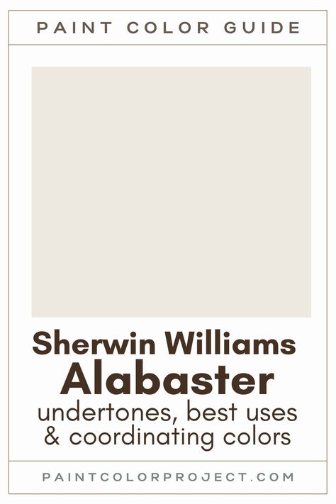 Sherwin Williams Alabaster White, Benjamin Moore Chantilly Lace, Chantilly Lace Benjamin Moore, Perfect White Paint, Sherwin Williams Snowbound, Cream Paint Colors, Sherwin Williams Extra White, Paint Color Guide, Sherwin Williams Alabaster