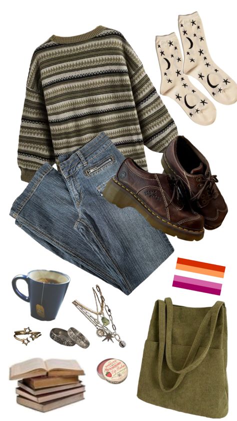 Spring Outfits For College, Outfit Harry Potter, Grandmacore Outfit, Outfits For College, Outfit Grunge, Alt Clothes, Autumn School Outfit, Downtown Outfits, Autumn Dress