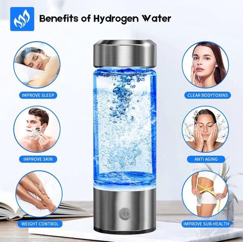 Water Electrolysis, Hydro Water Bottle, Water Generator, Water Ionizer, Hydrogen Water, Water Molecule, Detoxify Your Body, Alkaline Water, Pure Water