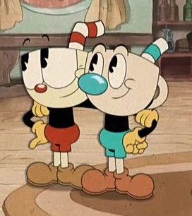 Mugman Cuphead Show, Cup Head And Mug Man, Mugman And Cuphead, Cuphead Show Cuphead, Sticker Sketch, Netflix Animation, Cuphead X Mugman, Little Misfortune, The Cuphead Show