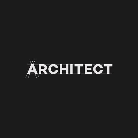 Architect Wallpaper, Logo Intelligent, Architect Quotes, All Logo, Magazine Logo, Wordmark Logo Design, Logo Wordmark, Architect Logo, Typographic Logo Design