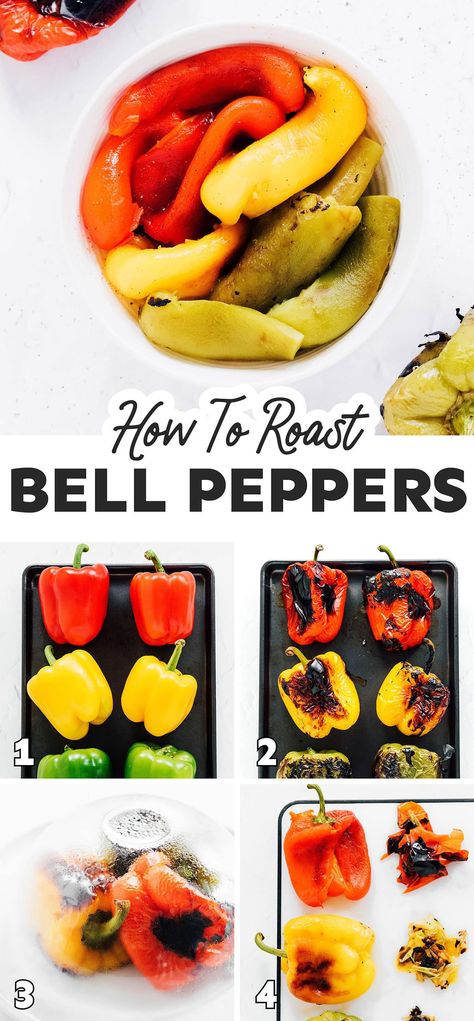 Want to know how to roast peppers? This post has everything you need to know to roast bell peppers (and lots of tasty ways to use them)! Roast Bell Peppers, How To Roast Peppers, Roast Peppers, Light Soups, Dried Peppers, How To Roast, Food Scientist, Roasted Peppers, Roasted Red Peppers