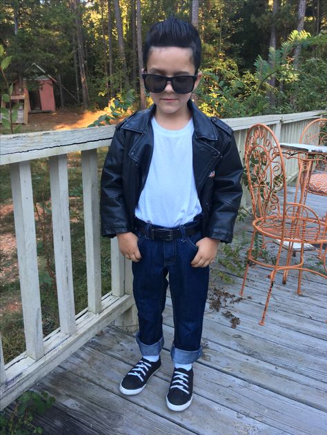 Kids Decade Day Outfits Boys, 50s Day At School For Boys, Decades Day Boys, 50s Outfits For Kids Boys, 50s Outfits For Boys, 50th Day Of School Dress Up, 50s Fashion Boys, Decades Day Spirit Week Boys, 50s Outfit Ideas