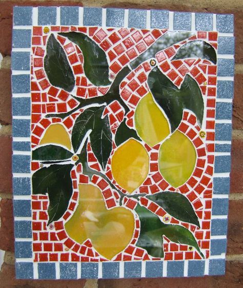 Lemon Tree by Ayesha James Tree Mosaic, Mosaic Garden Art, Mosaic Madness, Mosaic Tile Art, Mosaic Flowers, Mosaic Table, Mosaic Garden, Mosaic Projects, Lemon Tree