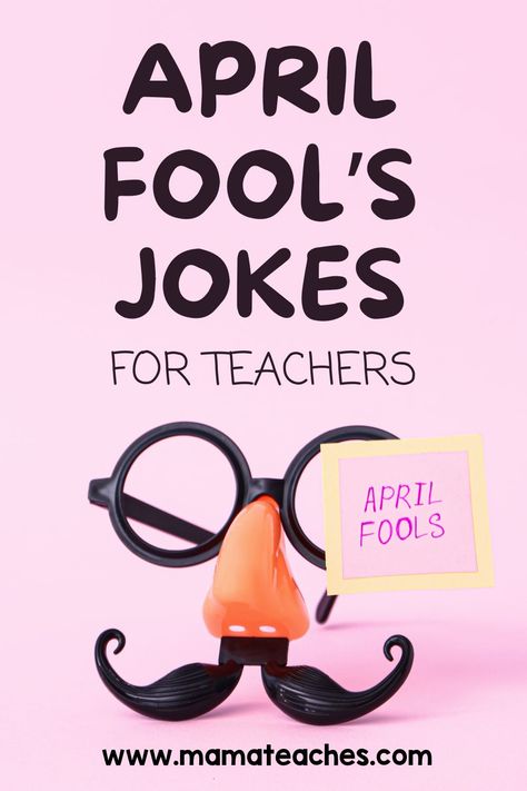 17 April Fool's Jokes to Pull on Your Students - Mama Teaches April Fools Jokes For Students, Classroom April Fools Jokes, April Fools For Kids, Jokes For Teachers, Harmless Pranks, Escape Room Challenge, Homeschool Holidays, April Fools Joke, Misspelled Words