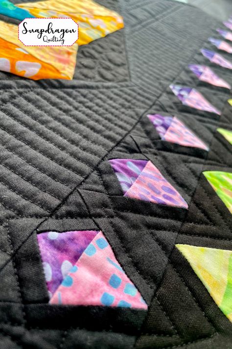 Have you been wanting to make a quilt with a black or dark background? Get the know how in this blog post. Dark Colored Quilts, Black Background Quilts, How To Make Quilts, Making A Quilt, Making Quilts, All Together Now, Quilt Tips, Make A Quilt, Dark Material