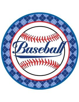 the BRAINY BUNCH: BASEBALL - Table Numbers and Circle Decorations Decorating Bulletin Boards, Baseball Classroom, Circle Decorations, Hang From Ceiling, Baseball Theme Room, Baseball Table, Circle Decor, Classroom Banner, Fun Graphics