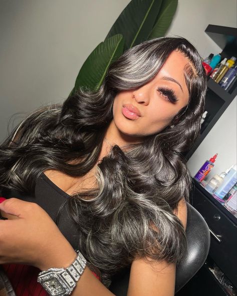 Versatile Quick Weave, Wig Units, Birthday Hairstyles, Black Hair With Highlights, Loose Waves Hair, Quick Weave Hairstyles, White Highlights, Protective Hairstyles Braids, Prom Ideas