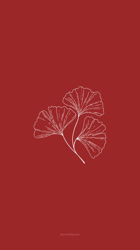 #wall #wallpaper #red #leaf #minimal #aesthetic #yonca #duvarkağıdı Wallpaper Red, Minimal Wallpaper, Red Leaves, Leaf Background, Small Canvas Art, Minimal Aesthetic, Small Canvas, Simple Art, Red Background