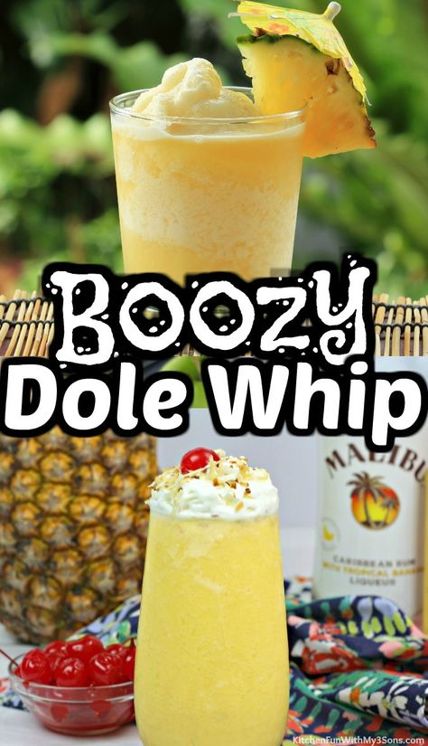 Pineapple Dole Whip Drink, Dole Whip Margarita Recipe, Nostalgia Slushie Machine Recipes, Summer Frozen Drinks Alcohol, Dole Pineapple Whip Recipe, Best Frozen Drinks Alcohol, Easy Frozen Cocktail Recipes, Pineapple Mixed Drinks, Pineapple Beverages