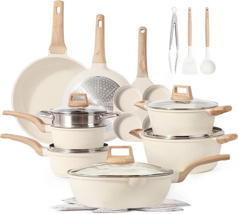 Kitchen Cookware Sets, Induction Cookware, Nonstick Cookware Sets, Frying Pans, Pots And Pans Sets, White Granite, Kitchen Pot, Cooking Set, Nonstick Cookware