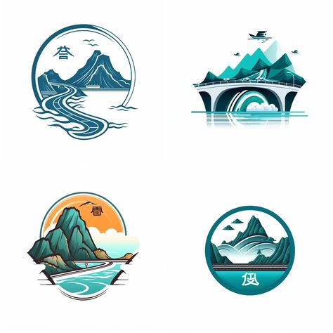 Logo Tourism Design, Logo Tourism, Tourism Images, Trip Logo, Name Board Design, Mountains Logo, Journey Logo, Tourism Design, Tourism Logo