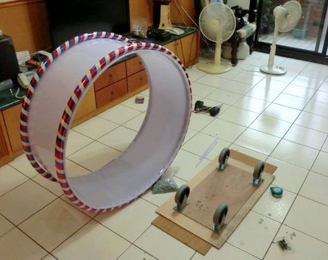 Cat Exercise Wheel Diy, Cat Wheel, Cat Exercise Wheel, Katt Grejer, Kat Diy, Cat Climber, Cat House Diy, Cat Exercise, Diy Cat Toys